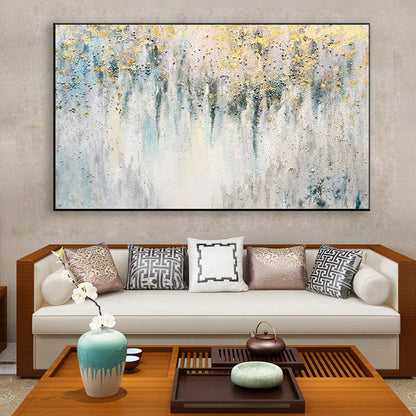 * Hand Painted * Modern Abstract Large Format Acrylic Oil Painting For Living Room Above Sofa Dining Room Art Decor - Unique Hand Painted Acrylic Oil Painting On Canvas