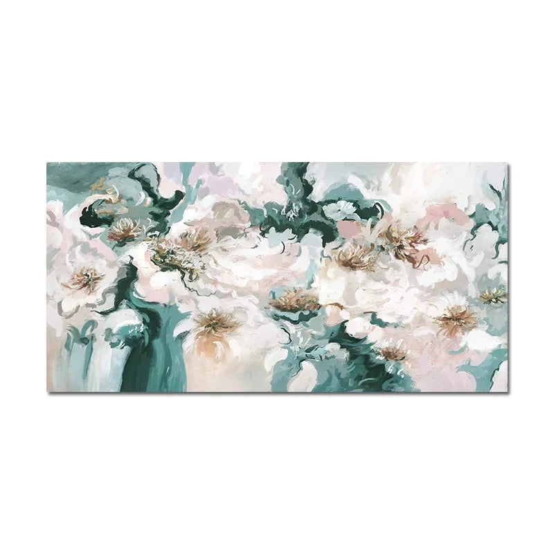 * Featured Sale * Vintage Retro Floral Wide Format Wall Art Fine Art Canvas Prints Modern Botanical Pictures For Living Room Bedroom Art Decor