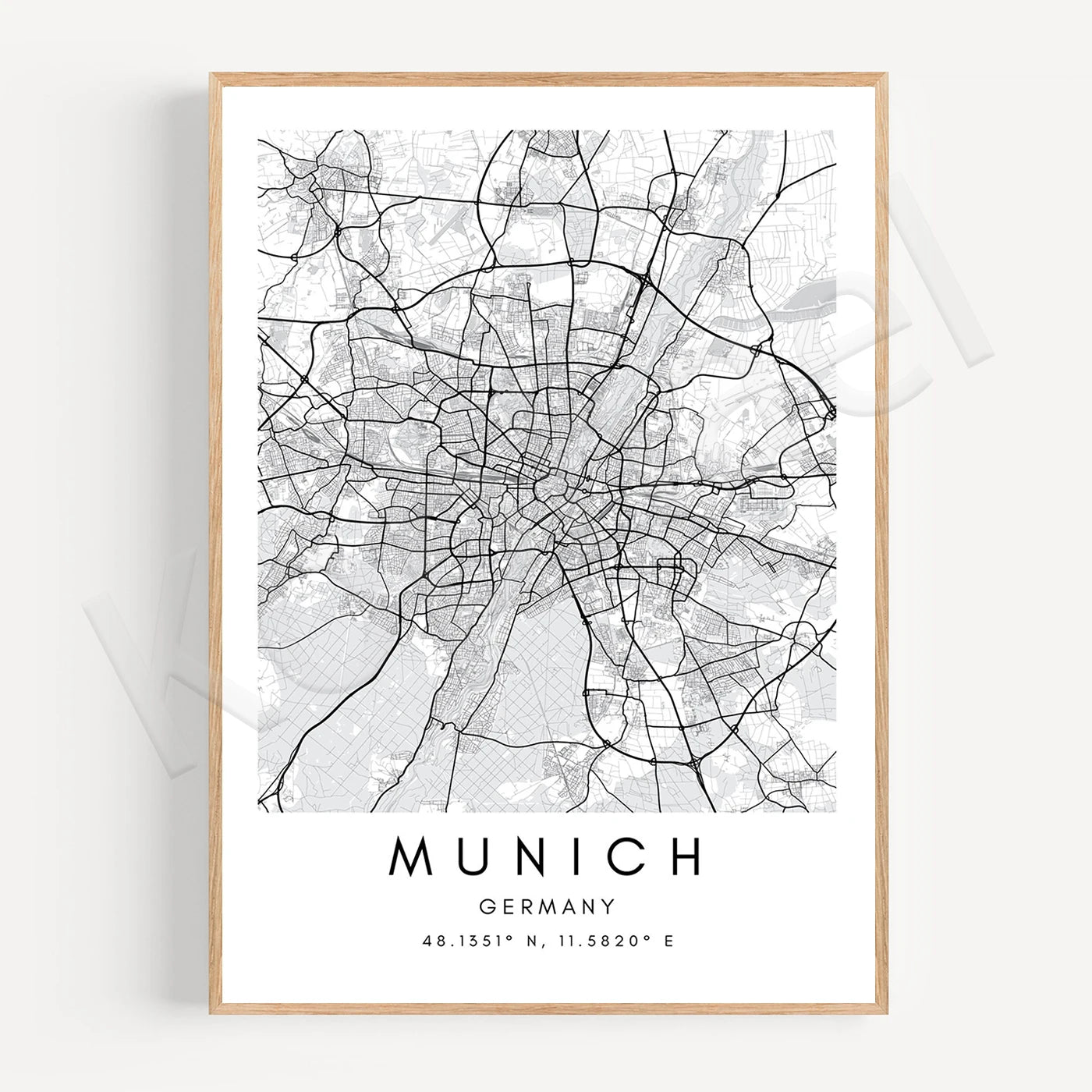 Horsforth. Toronto. Rochdale. Halifax. Oxford. New Delhi. Munich. Barcelona. Salisbury. Sunderland. Cities Travel Map Poster