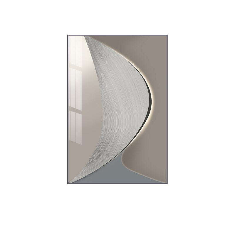 Abstract Industrial Gray Beige Wall Art Fine Art Canvas Prints Pictures For Urban Apartment Living Room Home Office Art Decor