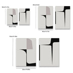 * Featured Sale * Minimalist Abstract Geometric Color Block Wall Art Fine Art Canvas Prints Pictures For Modern Apartment Decor (Set of 2Pcs)