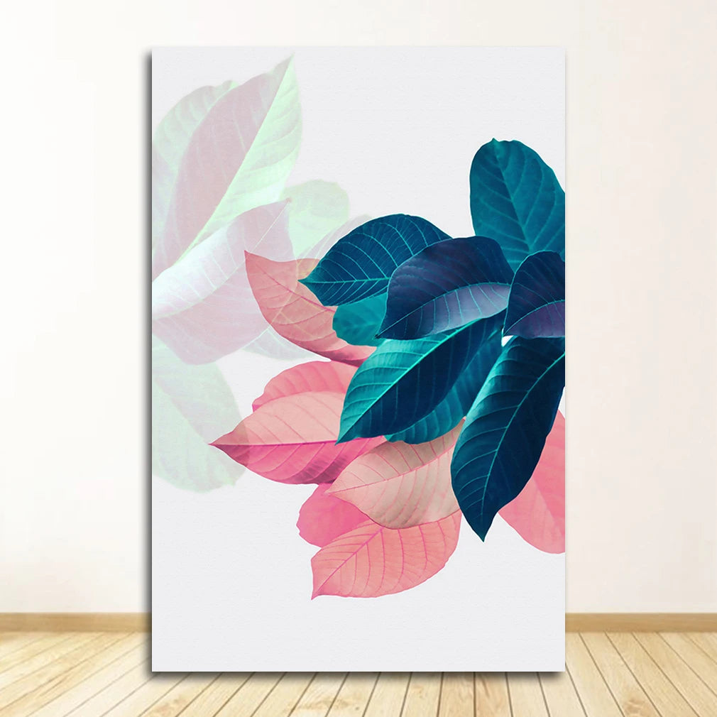 Modern Abstract Colorful Botanical Wall Art Fine Art Canvas Prints Pictures For Living Room Dining Room Bedroom, Art For Modern Living 2025
