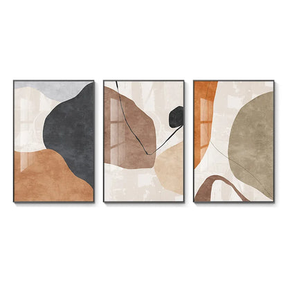 Neutral Shades Beige Brown Abstract Wall Art Fine Art Canvas Prints Pictures For Modern Apartment Living Room Bedroom Dining Room Art Decor 2025