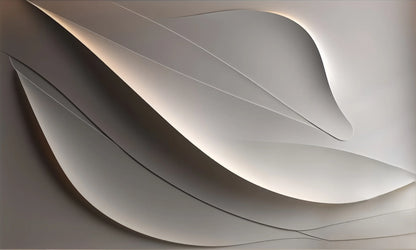 Modern Abstract Flowing Wavy Design Wall Art Fine Art Canvas Print Picture For Entryway Foyer Living Room Art Decor