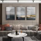 Sunset Lake Landscape Abstract Wall Art Fine Art Canvas Prints Pictures For Modern Apartment Living Room Home Office Art Decor