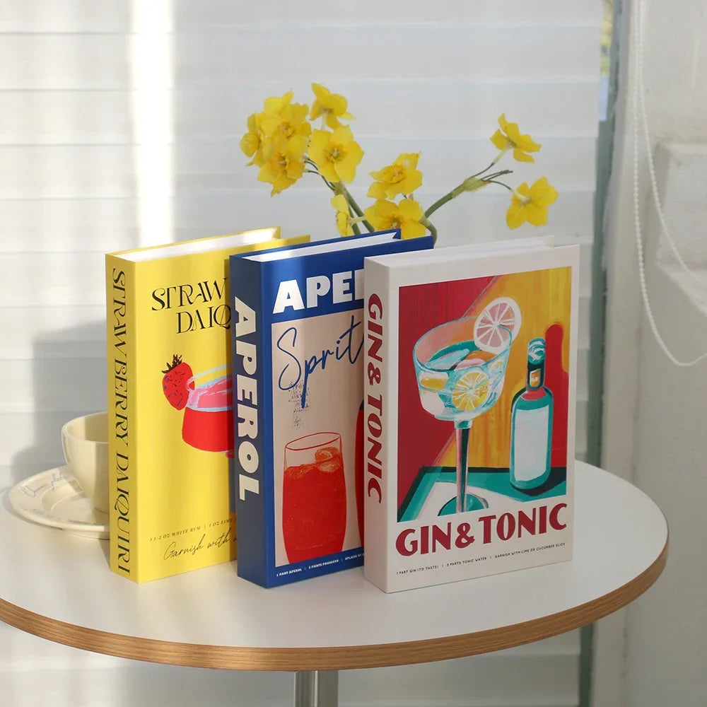 Set of 3Pcs Designer Fashion Faux Books – Decorative Designer Book Props for Coffee Table, Living Room, Hotel Room, Club &amp; Villa Decor