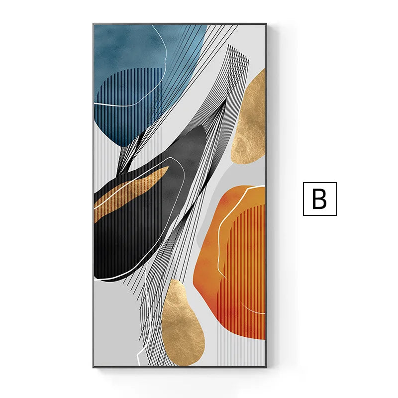 Modern Abstract Nordic Wall Art Fine Art Canvas Prints Posters Colorful Art For Living Room Dining Room Foyer Light Luxury Interior Decoration