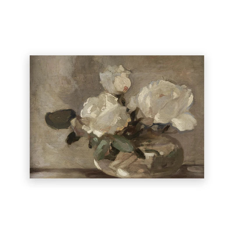 Vintage Neutral Landscape Botanical Sketch Wall Art Fine Art Canvas Prints Mountains, Countryside Scenery, Architecture & Nature Illustrations