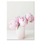 Pink Rose Fashion Peonies Wall Art Fine Art Canvas Prints Modern Floral Beauty Quote Pictures For Living Room Bedroom Art Decor