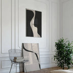 Minimal Abstract Black White Wall Art Fine Art Canvas Prints Pictures For Modern Apartment Living Room Art For Contemporary Interiors