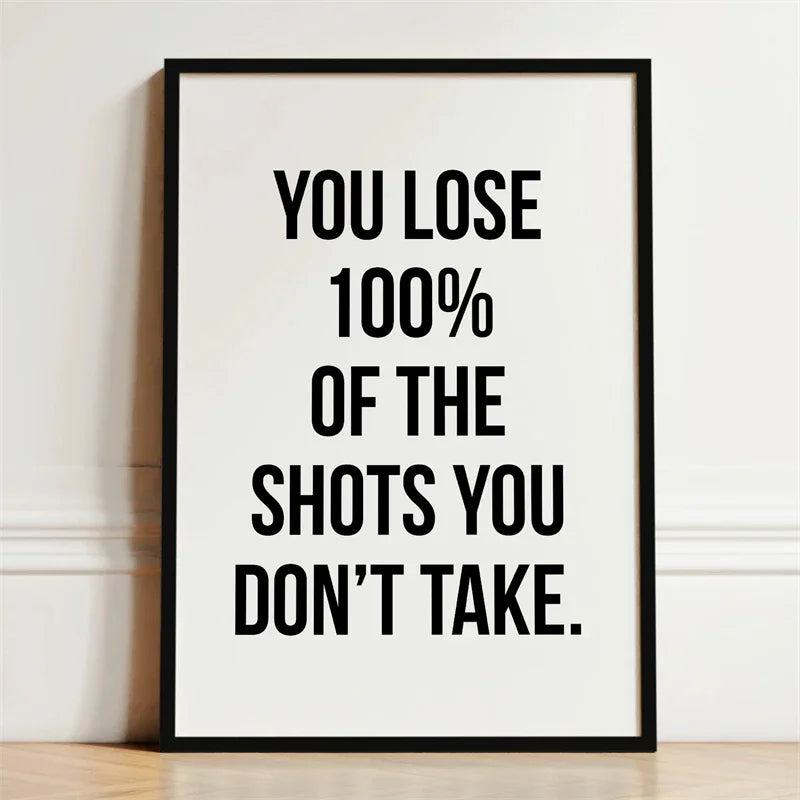 Motivational Quotes & Affirmation Wall Art Fine Art Canvas Prints - Inspirational Words, Simple Modern Typography & Uplifting Phrases