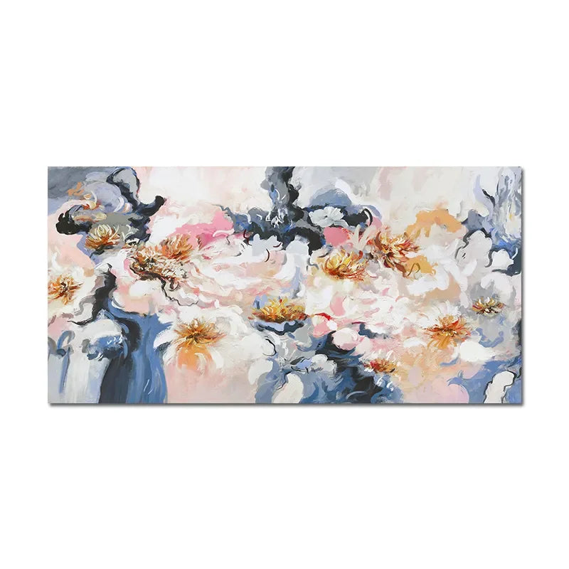 * Featured Sale * Vintage Retro Floral Wide Format Wall Art Fine Art Canvas Prints Modern Botanical Pictures For Living Room Bedroom Art Decor