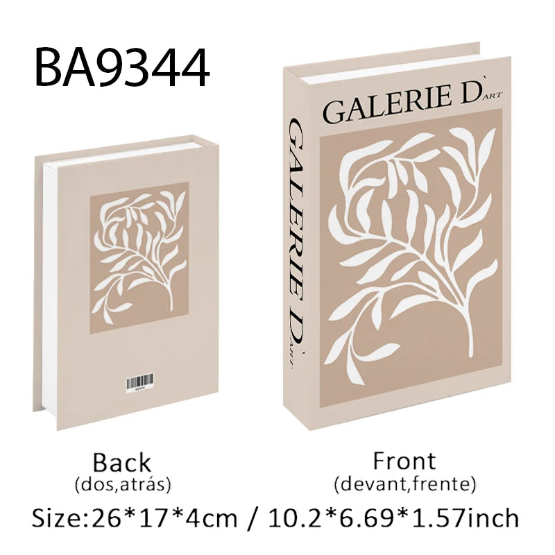 Trendy Chic Faux Books – Decorative Book Storage Boxes with Stylish Covers for Coffee Table Scandinavian Style Contemporary Home Décor