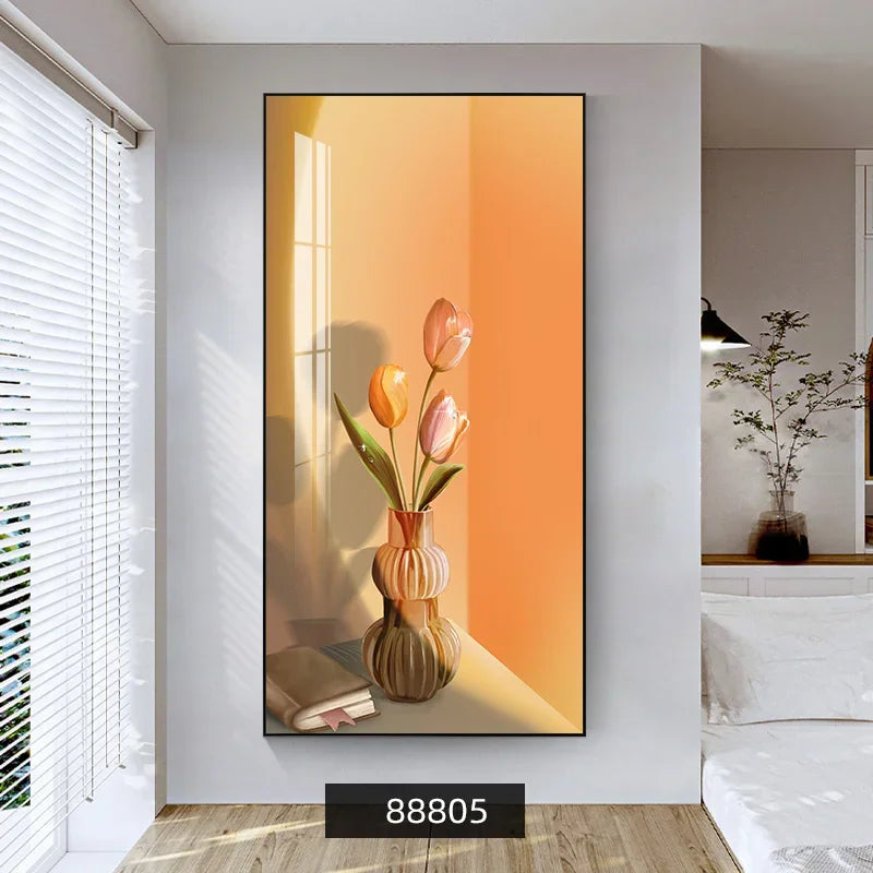 Summer Flowers Colorful Floral Wall Art Fine Art Canvas Prints Modern Botanical Pictures For Living Room Dining Room Foyer Art Decor 2025 05