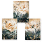 Serene Pastel Petals Floral Abstract Wall Art Fine Art Canvas Prints Modern Botany Pictures For Living Room Dining Room Art Decor