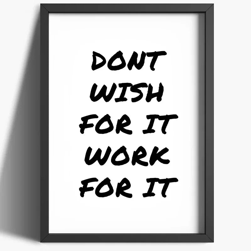 Motivational Quotes & Affirmation Wall Art Fine Art Canvas Prints - Inspirational Words, Simple Modern Typography & Uplifting Phrases