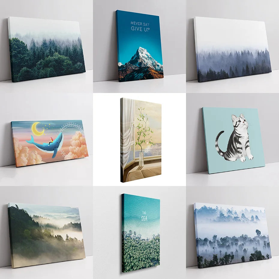 Wood Frame For Canvas Prints - Custom Sizes e.g. 50x70cm, 60x120cm etc - DIY Canvas Framing Kit Wooden Frame Stretcher Bars For Gallery Mount Framing Canvas Prints