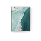 Nordic Abstract Blue Jade Beach Ocean Wall Art Fine Art Canvas Prints Modern Pictures For Living Room Bedroom Hotel Room Decor