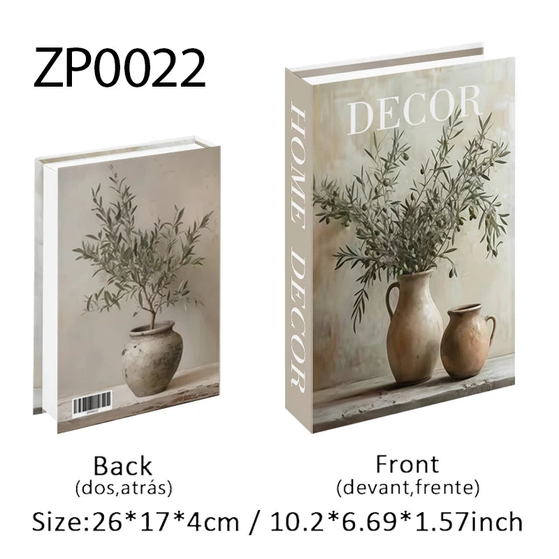 Trendy Chic Faux Books – Decorative Book Storage Boxes with Stylish Covers for Coffee Table Scandinavian Style Contemporary Home Décor