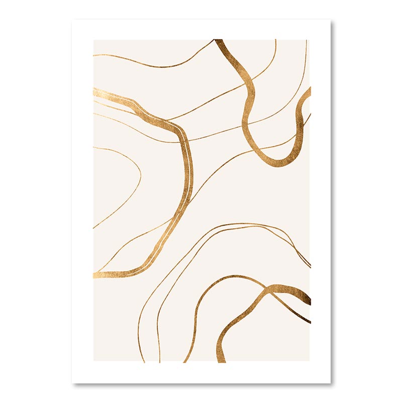 Sand Sea Waves Marble Coral Golden Palm Leaves Wall Art Fine Art Canvas Prints Modern Landscape Pictures For Living Room Decor