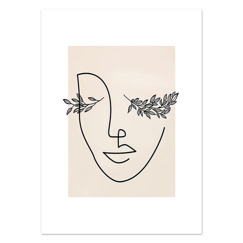 Abstract Line Art Bohemia Figure Art Gallery Wall Art Fine Art Canvas Prints Pictures For Modern Living Room Bedroom Art Decoration