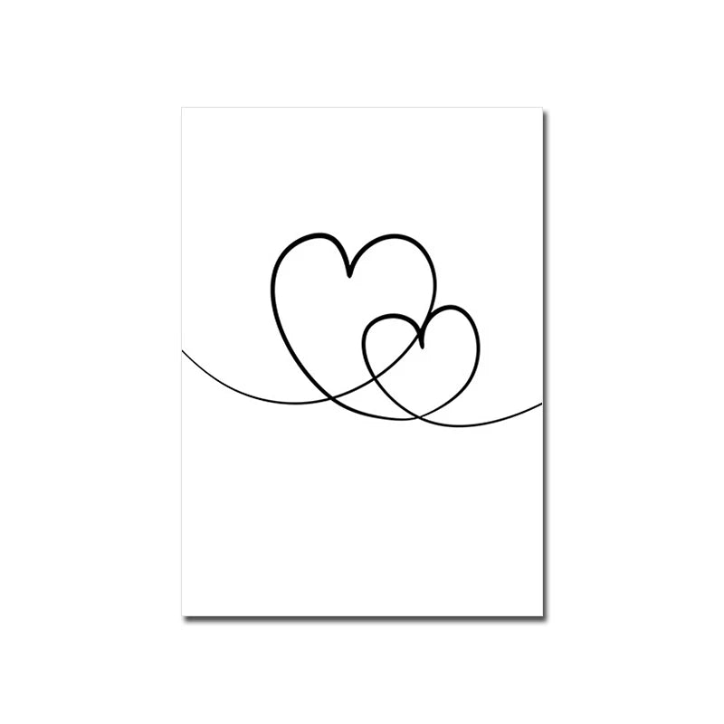 Love Family Home Happy Quotes Posters Canvas Prints Wall Art Black White Minimalist Quotation Pictures For Kitchen Living Room Family Room Home Decor