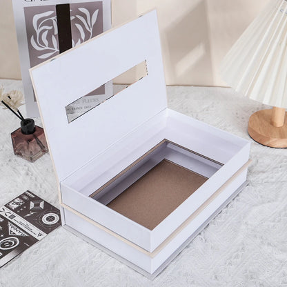 Luxury Faux Book Tissue Box – Sophisticated Tabletop Accent & Storage Solution For Upscale Boutique Home Decor