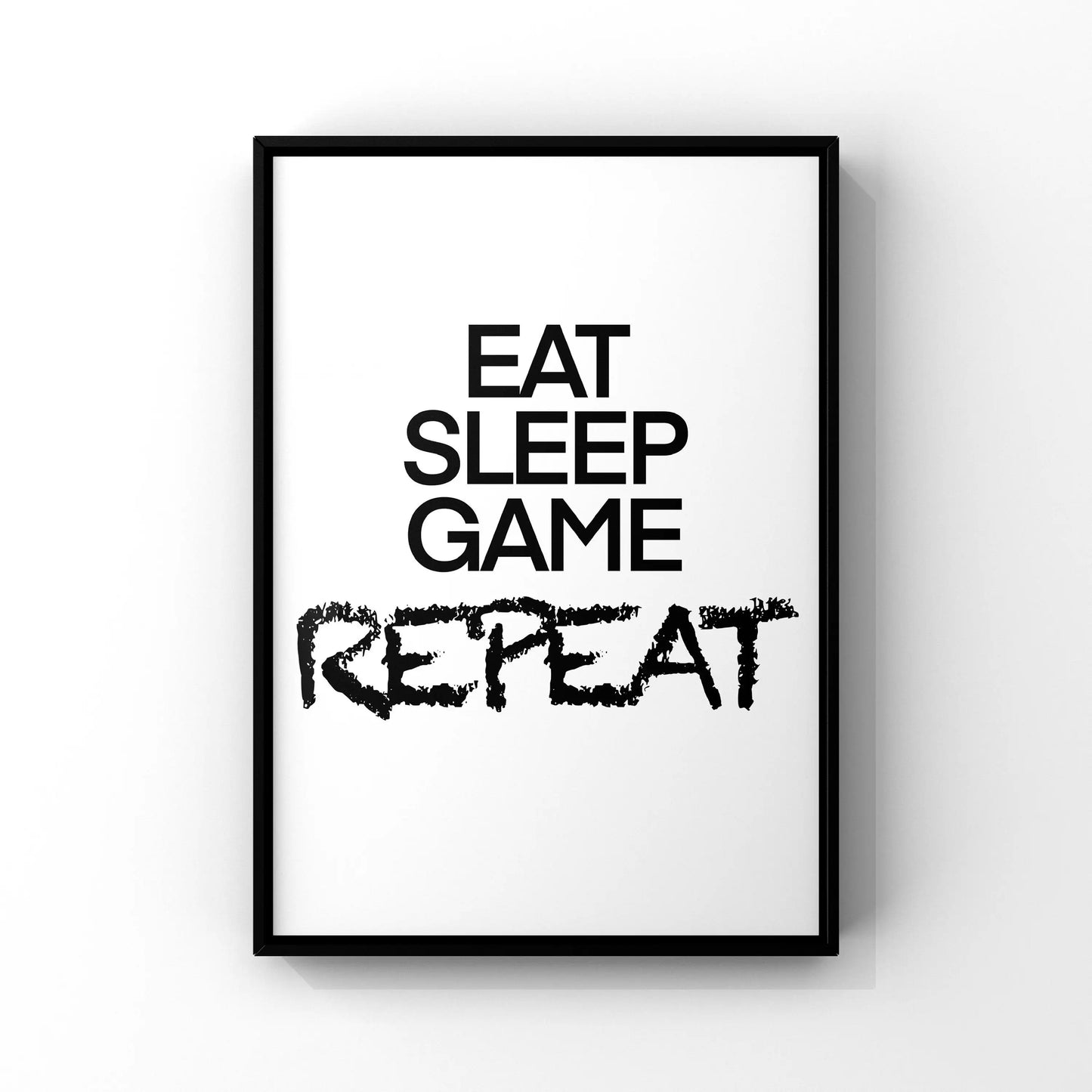 Black & White Gamer Posters Minimalist Wall Art Fine Art Canvas Prints Trendy Pictures For Kid's Room Gamers Room Wall Art Decor