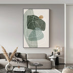 Scandinavian Abstract Shape Line & Form Wall Art Fine Art Canvas Prints Neutral Color Scheme Pictures For Modern Living Room Decor