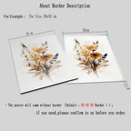 Scandinavian Floral Meadow Flower Wall Art Fine Art Canvas Prints Modern Minimalist Botany Pictures For Living Room Home Decor 2024