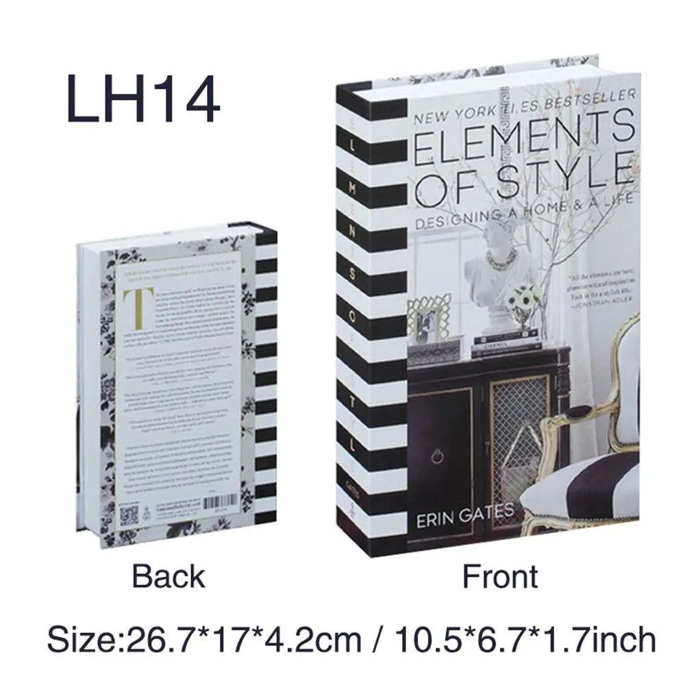 Fashion Art Style Faux Books Coffee Table Decor Book Box Storage Boxes Luxury Practical Ornamental Decoration For Modern Home Decor