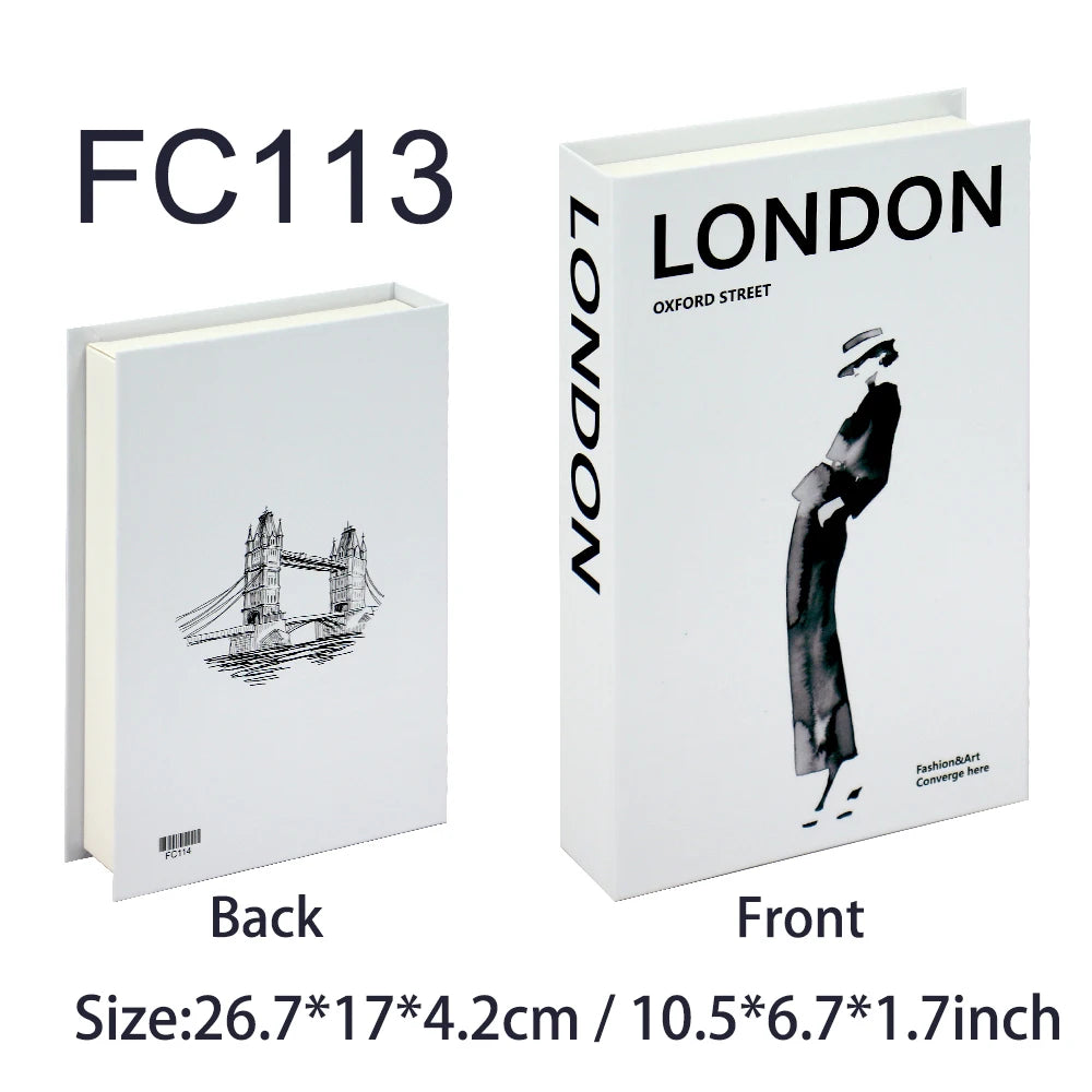 Fashion Art Style Faux Books Coffee Table Decor Book Box Storage Boxes Luxury Practical Ornamental Decoration For Modern Home Decor