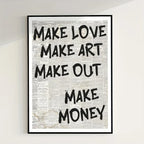 Quotes For Modern Living Wall Art Fine Art Canvas Prints Typographic Letters & Text Minimalist Artwork For Living Room Bedroom Dining Room Decor
