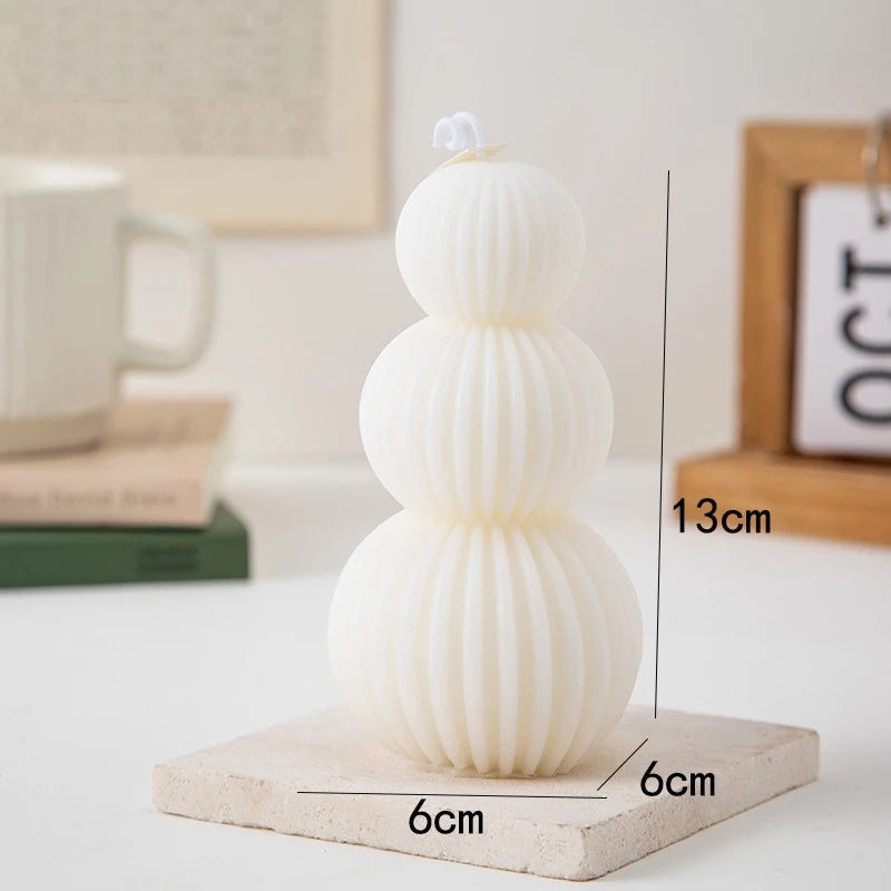 Decorative white lamp with measurements on a light surface