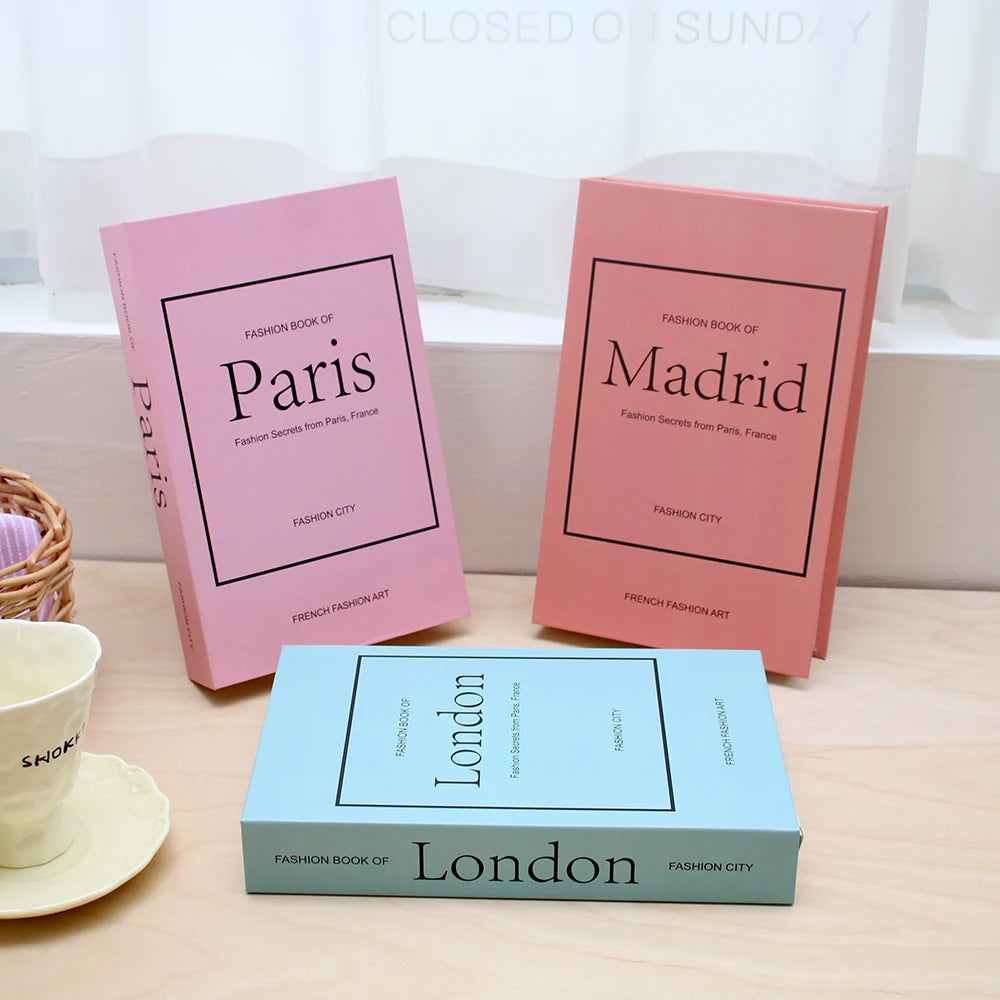 Set of 3Pcs Designer Fashion Faux Books – Decorative Designer Book Props for Coffee Table, Living Room, Hotel Room, Club &amp; Villa Decor