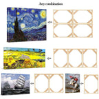DIY Gallery Mount Picture Framing Kit Wooden Stretcher Bars Pine Wood Picture Frame For Framing Canvas Prints 180x90cm, 200x100cm etc
