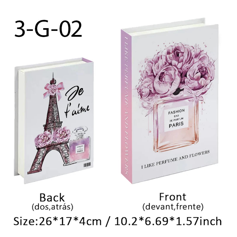 Trendy Chic Faux Books – Decorative Book Storage Boxes with Stylish Covers for Coffee Table Scandinavian Style Contemporary Home Décor