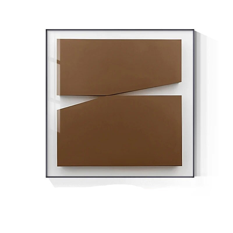 Modern Architectural Abstract 3D Effect Wall Art Fine Art Canvas Print Pictures For Living Room Bedroom Contemporary Home Decor