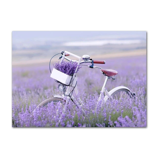 Pictures Of Provence Landscape Purple Lavender Wall Art Fine Art Canvas Prints Gallery Wall Pictures For Living Room Art Decor