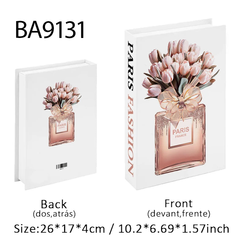 Trendy Chic Faux Books – Decorative Book Storage Boxes with Stylish Covers for Coffee Table Scandinavian Style Contemporary Home Décor