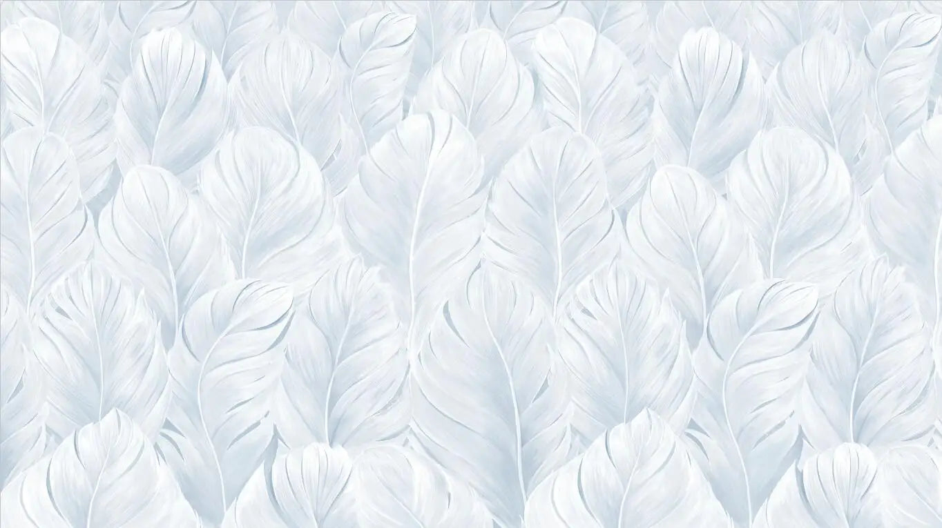 Custom Sizes Nordic Feather Wall Mural Large Format Wallpaper Wall Decoration Modern Wall Covering For Bedroom Living Room Art Decor