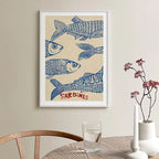 Retro Coffee Quote Canvas – Fun Kitchen Wall Art with Cartoon Characters & Espresso Humor 2025