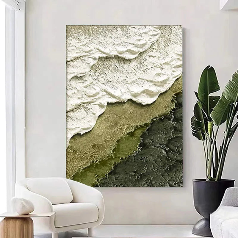 Abstract Sea Surf Coastal Wall Art Fine Art Canvas Prints Beach Landscape Ocean Waves Seascape Pictures For Living Room