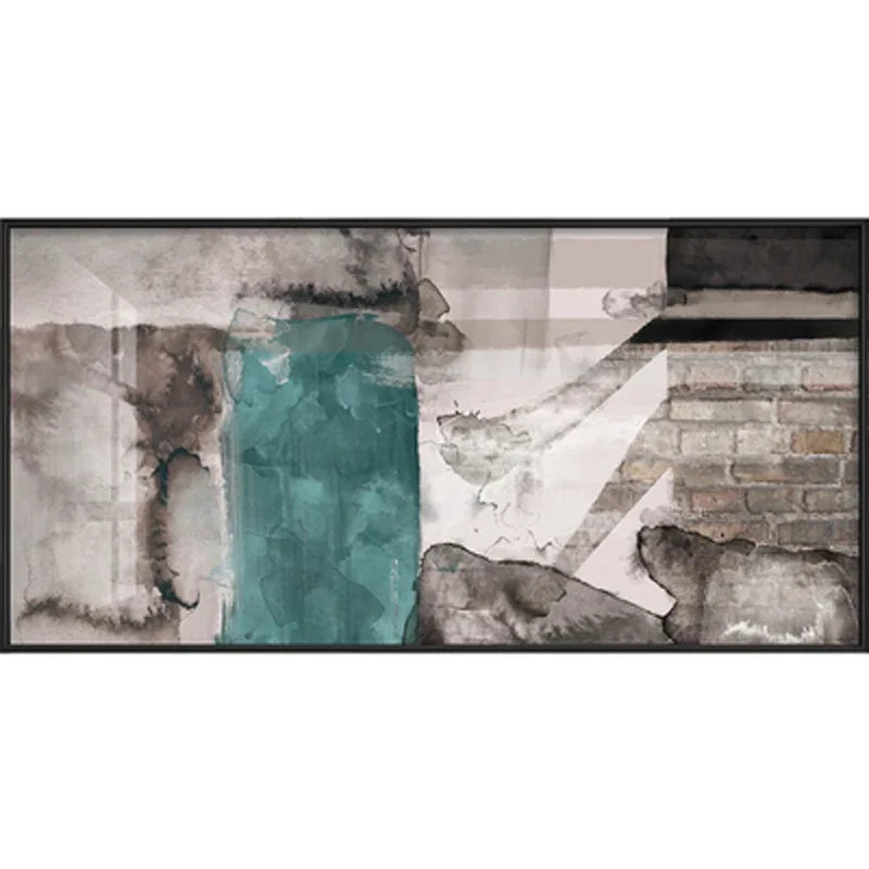 Urban Abstract Grey Green Big Sizes Wall Art Fine Art Canvas Print Picture For City Apartment Living Room Dining Room Home & Office Decor