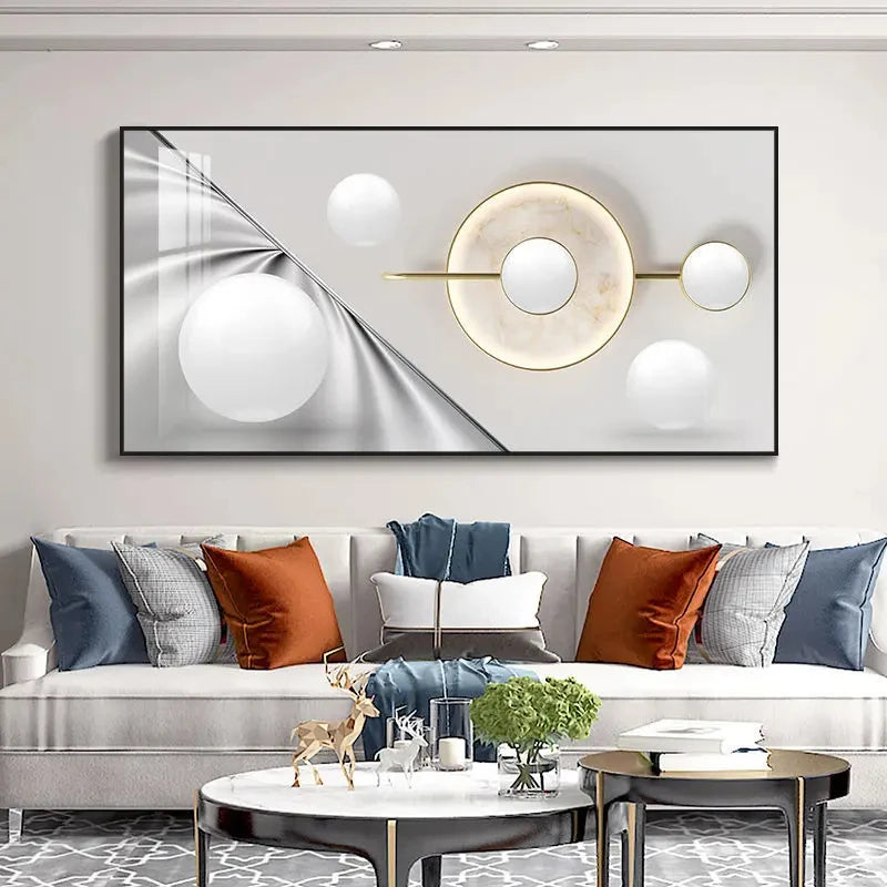 Modern Aesthetics Abstract Celestial Geometry Wall Art Fine Art Canvas Prints Pictures For Living Room Dining Room Art For Contemporary Interiors 2025