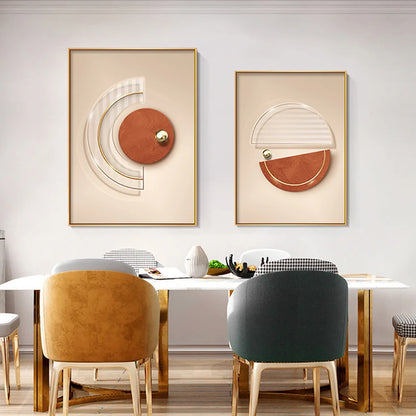 Harmonious Abstract Geometry Modern Aesthetics Wall Art Fine Art Canvas Prints Posters Pictures For Contemporary Apartment Living Room