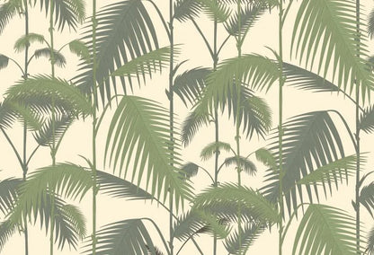 Tropical Green Leaves Wall Mural Big Size Palm Leaf Forest Exotic Foliage Green Leaf Wall Decor Custom Size Wall Covering Wallpaper For Living Room