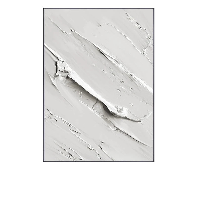 Modern Minimalist Urban Architectural Wall Art Fine Art Canvas Prints Black Grey Terracotta Thick Brush Abstract Pictures For Home Office Decor