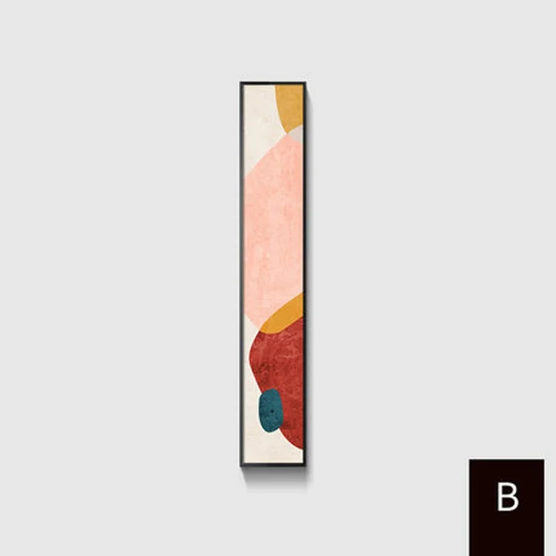 Colorful Abstract Slim Format Wall Art Fine Art Canvas Prints Versatile Art Pieces For Living Room Stairway Foyer Creative Home Decor
