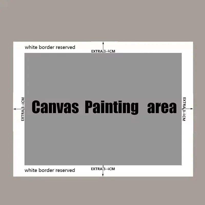 Modern Luxury 2D Flat Fine Art Canvas Print Wall Art Panel For Contemporary Home Office Hallway, Entryway & Living Room Décor